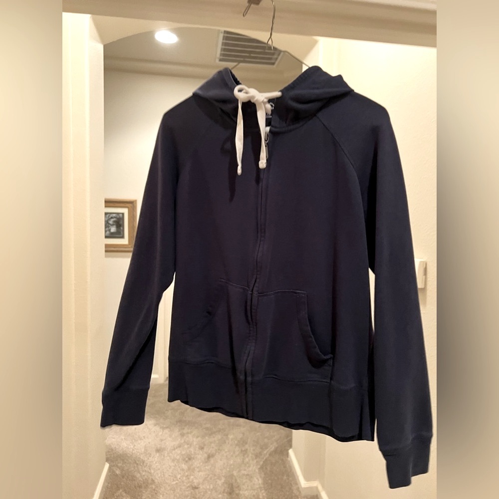 Eddie Bauer Women’s Large navy blue Full Zip Hoodie